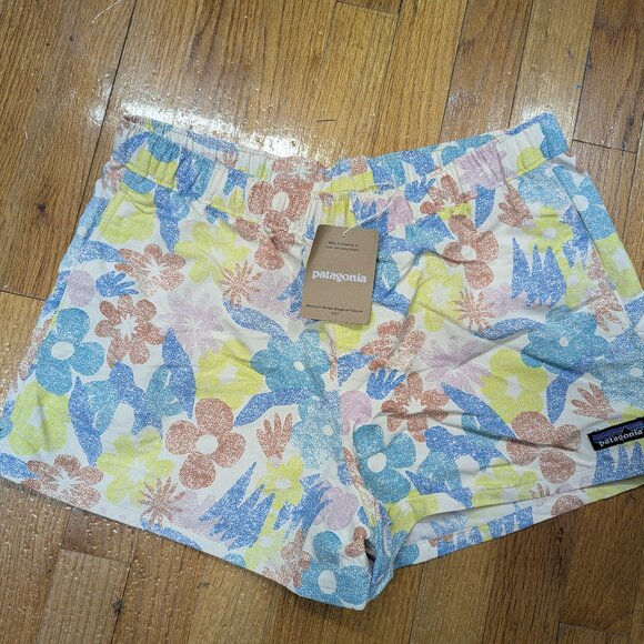 NWT Patagonia Women's Barely Baggies Shorts | 2½" | Channeling Spring: Natural - Picture 3 of 3